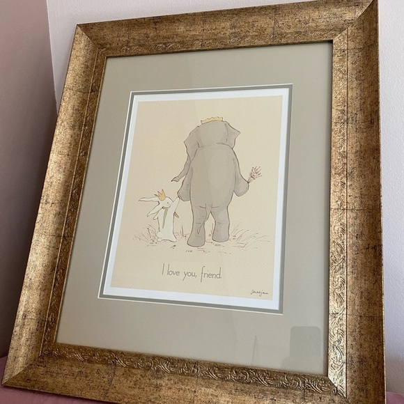 “I love you, friend” framed nursery luxury home decor